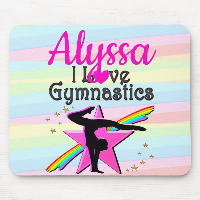 MOUSEPAD EU AMO GINÁSTICA DESIGN SUPER STAR (Frente)
