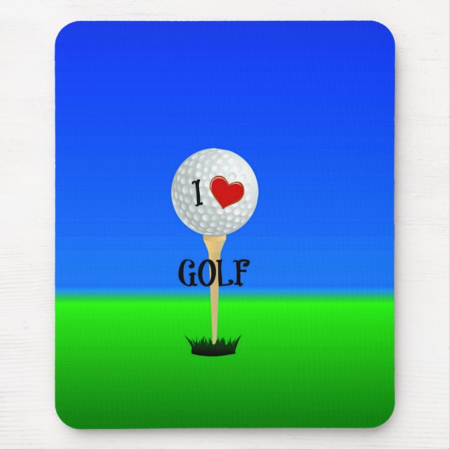 Mousepad Eu Amo Golfe (Frente)