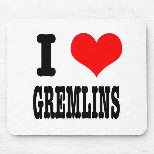 MOUSEPAD EU AMO GREMLINS (Frente)