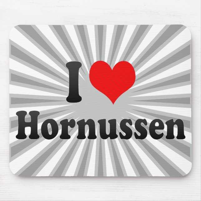 Mousepad Eu amo Hornussen (Frente)
