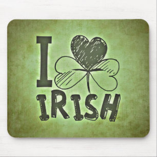 Mousepad Eu amo irlandês