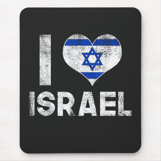 Mousepad Eu Amo Israel (Frente)