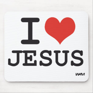 Mousepad Eu amo Jesus