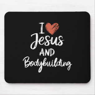Mousepad Eu Amo Jesus E Cristo Religioso Cristão