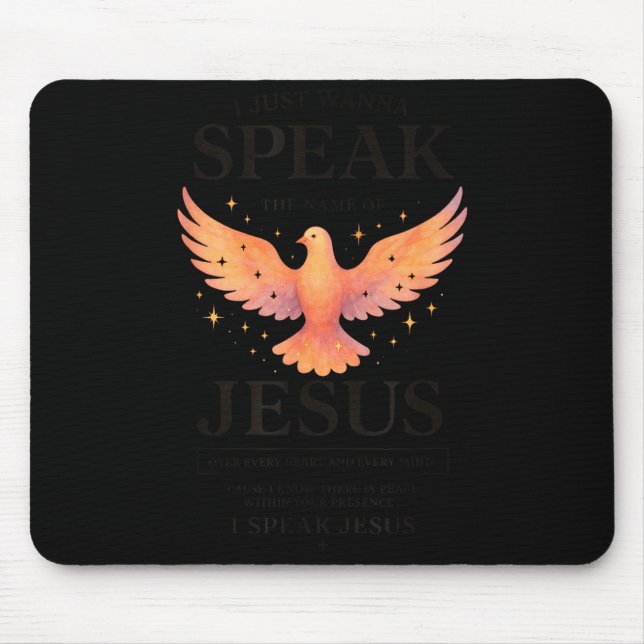 Mousepad Eu Amo Jesus Waffle Coração Café da Manhã Cristão (Frente)