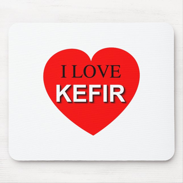 Mousepad Eu Amo Kefir (Frente)