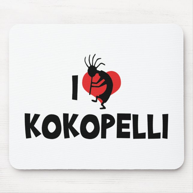 Mousepad Eu Amo Kokopelli (Frente)