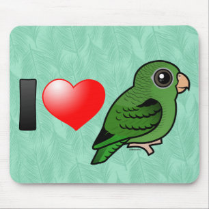 Mousepad Eu amo Linnies verde