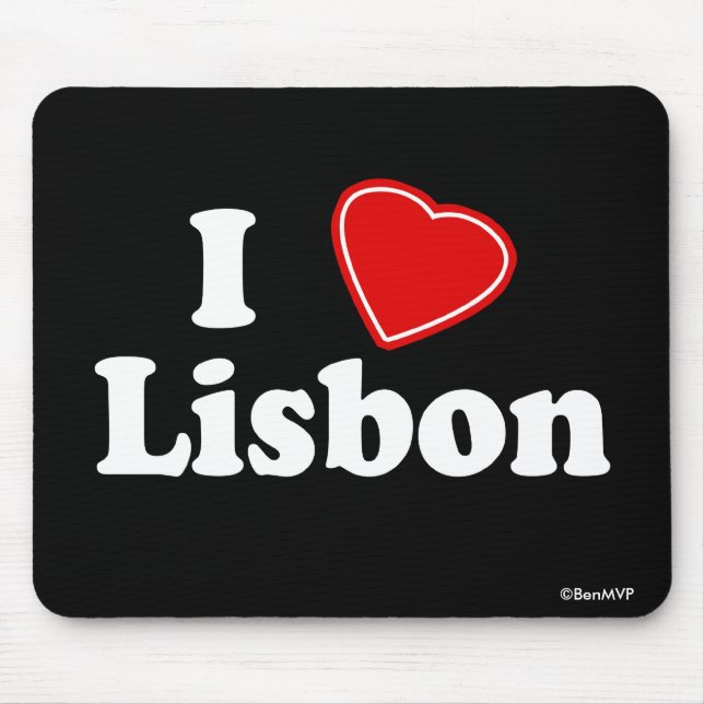 Mousepad Eu amo Lisboa (Frente)