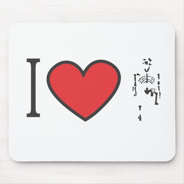 Mousepad Eu amo Lucy (Frente)