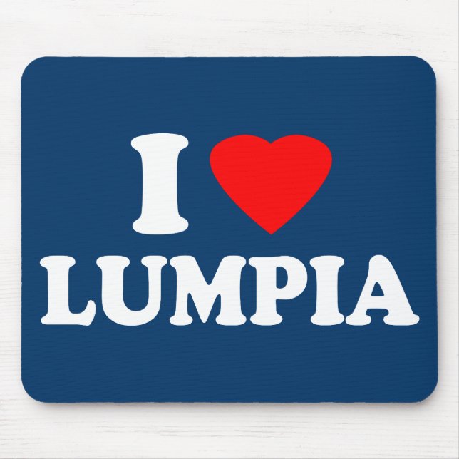 Mousepad Eu amo Lumpia (Frente)