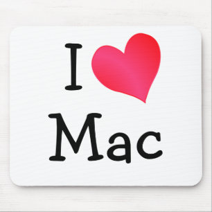 Mousepad Eu amo Mac