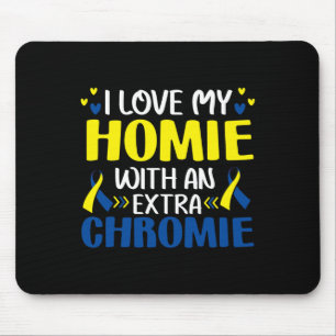 Mousepad Eu Amo Meu Amigo Com Um Cromossomo Extra Trisomia 