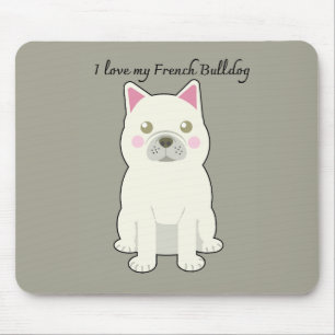 Mousepad Eu amo meu Bulldog Francês