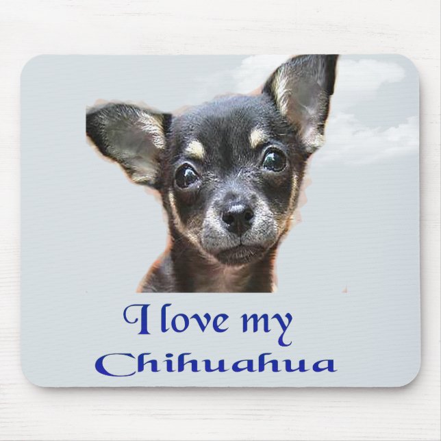 Mousepad Eu amo meu Chihuahua (Frente)