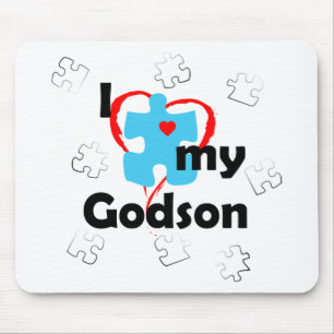 Mousepad Eu amo meu Godson - autismo