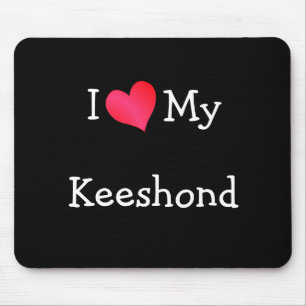 Mousepad Eu Amo Meu Keeshond