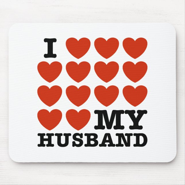 Mousepad Eu Amo Meu Marido (Frente)