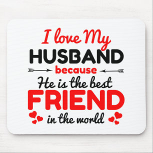 Mousepad Eu amo meu marido