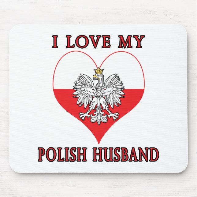 Mousepad Eu Amo Meu Marido Polonês (Frente)