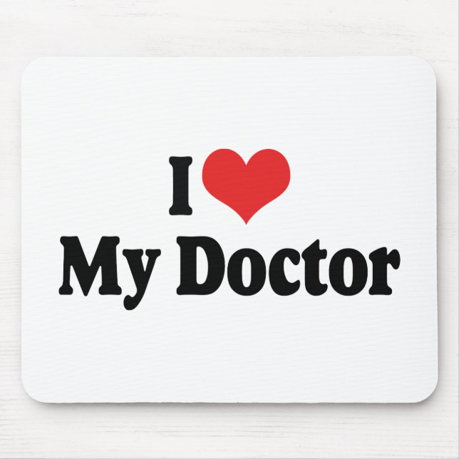 Mousepad Eu Amo Meu Médico (Frente)