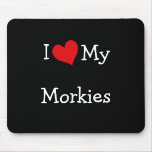 Mousepad Eu amo meu Morkies