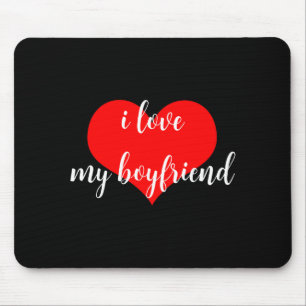 Mousepad Eu Amo Meu Namorado Cute Romântico Dia dos Namorad