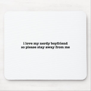 Mousepad Eu Amo Meu Namorado Nerd Engraçado Namorada