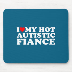 Mousepad Eu amo meu noivo autista quente apoio à conscienti
