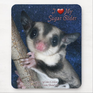 Mousepad Eu amo meu planador do açúcar - a série a mais
