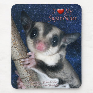 Mousepad Eu amo meu planador do açúcar - a série a mais