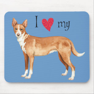 Mousepad Eu Amo meu Podengo Português