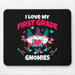 Mousepad Eu Amo Meu Primeiro Ano Gnomies Divertido Professo