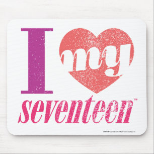 Mousepad Eu amo meu rosa 17