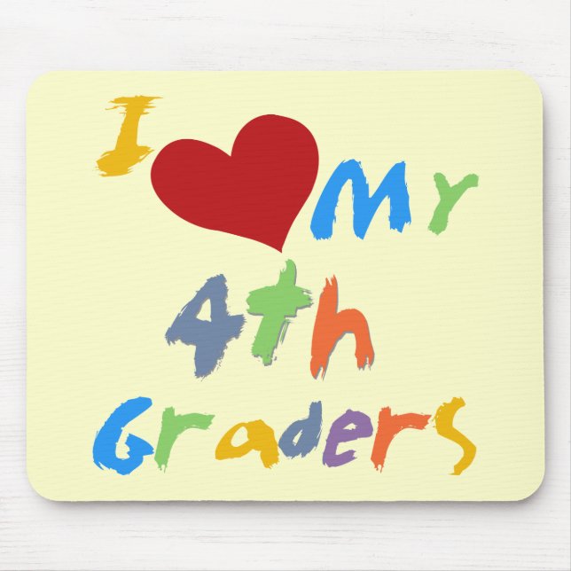 Mousepad Eu amo meus 4ns camiseta e presentes dos (Frente)