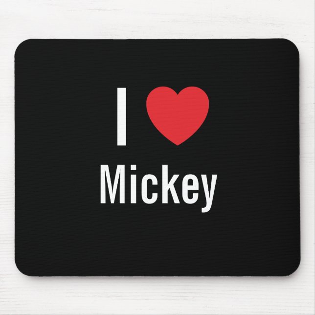 Mousepad Eu amo Mickey (Frente)