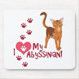 Mousepad Eu Amo Minha Abissínia!