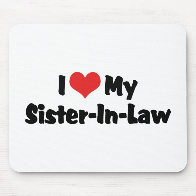 Mousepad Eu Amo Minha Cunhada (Frente)