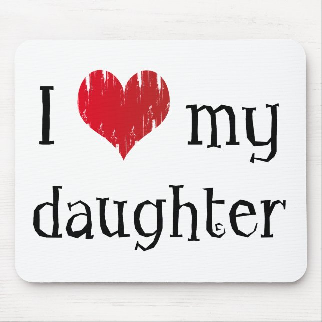 Mousepad Eu amo minha filha (Frente)