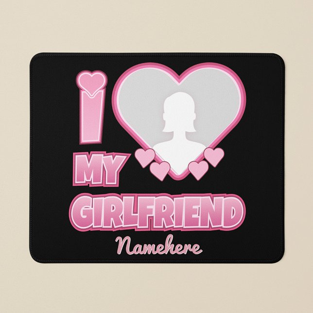 Mousepad Eu Amo Minha Namorada Personalizado – Adicionar Fo (Criador carregado)