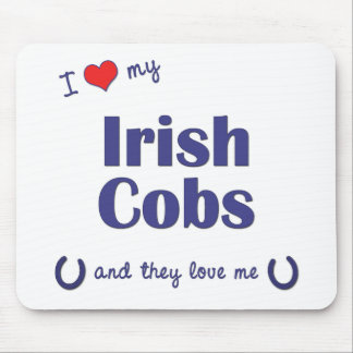 Mousepad Eu amo minhas espigas irlandesas (os cavalos