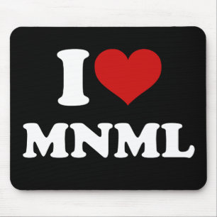 Mousepad Eu Amo Mínimo