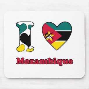 Mousepad Eu amo Moçambique