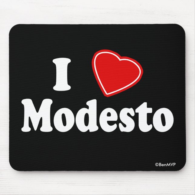 Mousepad Eu amo Modesto (Frente)