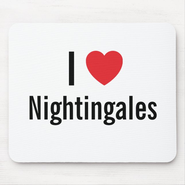 Mousepad Eu amo Nightingales (Frente)