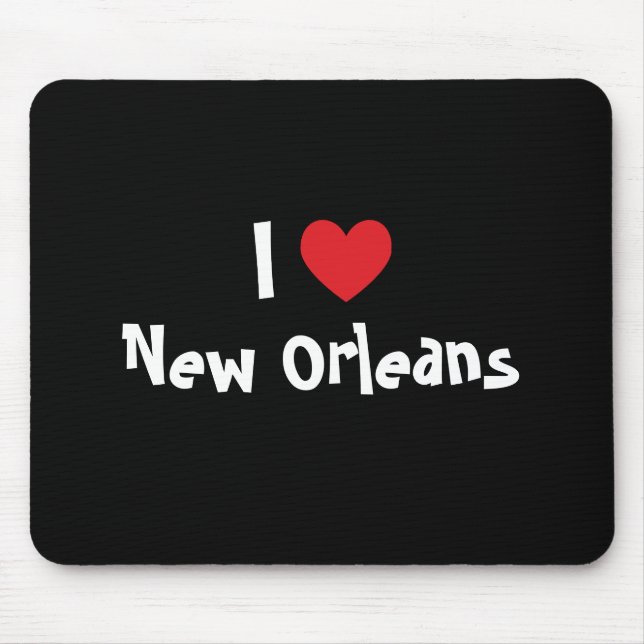 Mousepad Eu Amo Nova Orleans (Frente)