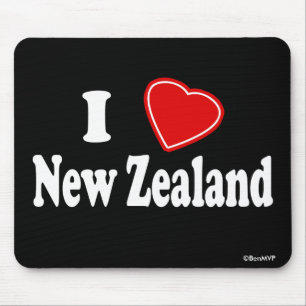 Mousepad Eu amo Nova Zelândia