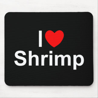 Mousepad Eu amo o camarão (do coração)