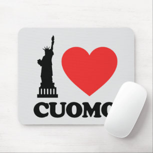 Mousepad Eu Amo O Cuomo  Estátua da Liberdade