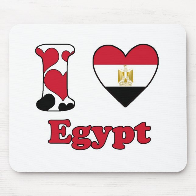 Mousepad Eu amo o Egito (Frente)